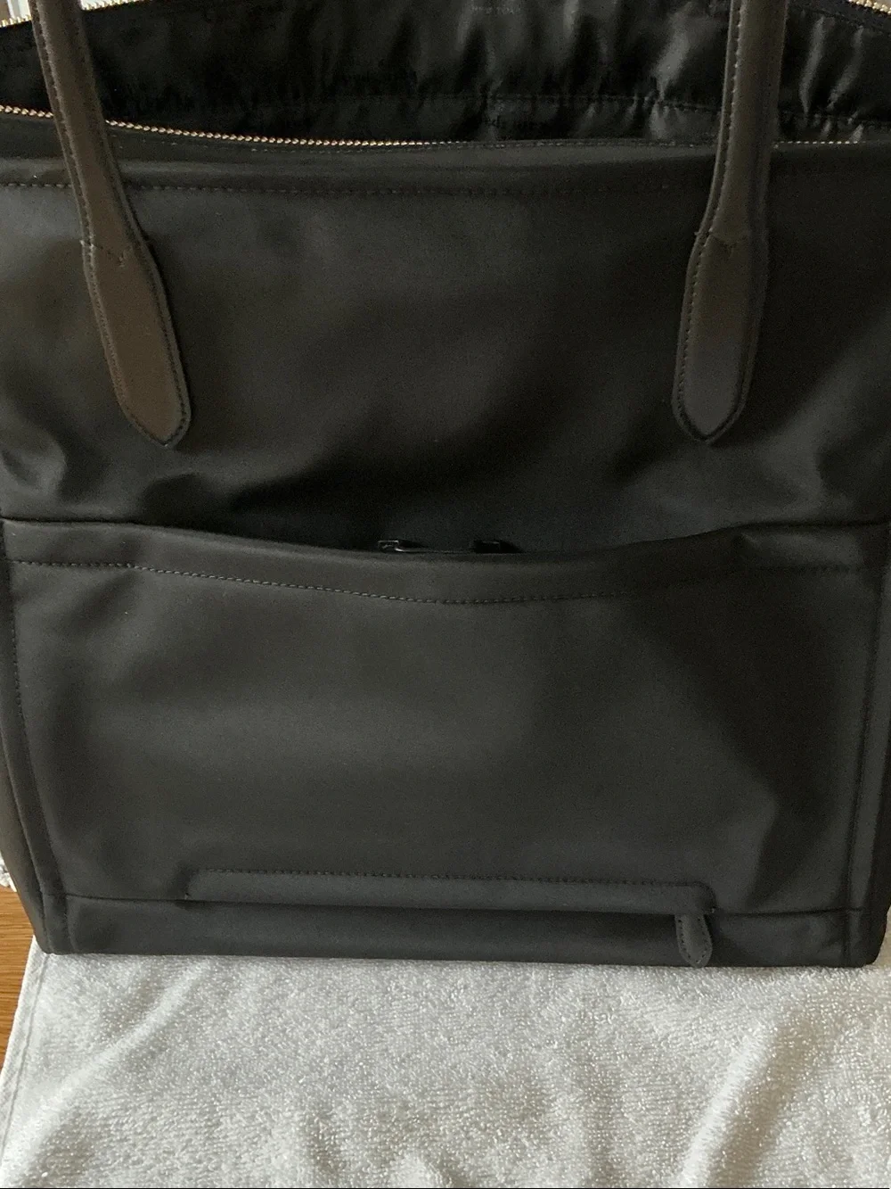 kate spade Black Tote with Front Zip and Gold Hardware - Picture 3 of 7